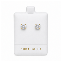 10KT Gold White Vinyl Earring Puff Pad for Stud Earrings