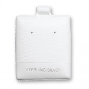 BX595-3 Sterling Silver White  Earring Display Cards