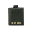 BX595B-2 (10KT) Black Earring Puff Cards
