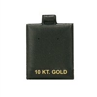 BX595B-2 (10KT) Black Earring Puff Cards