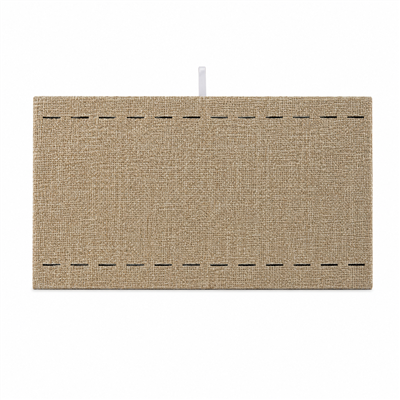 Burlap bracelet and watch insert pad with 12 display sections