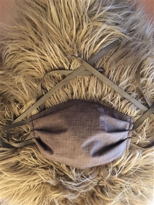 Home made Face Mask - Brown-Mask