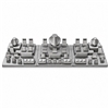 CJ-006 SV Silver Gray Leatherette Jewelry Display Set