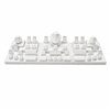 CJ006 WH White Leatherette Jewelry Display Set