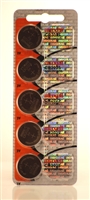 Maxell CR2025 3V Lithium Coin Battery 5-Pack Blister