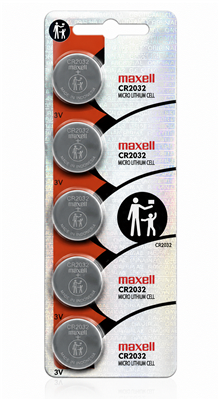 Maxell CR2032 3V Lithium Coin Cell Battery Made in Japan