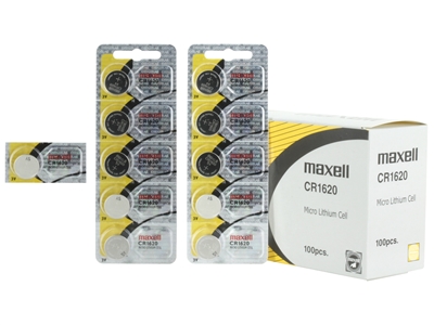 Maxell CR1620 3V Lithium Coin Battery 5-Pack Blister