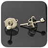 D4 Gold Filled 18K Ball Plain Classic Earring