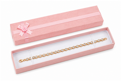 Assorted Color Cardboard Bracelet and Watch Gift Box with Die-Cut Flocked Foam Insert