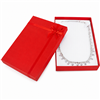 Assorted Color Cardboard Necklace Gift Box with Flocked Foam Insert