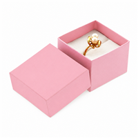 pink ring box jewelry packaging DR-147P