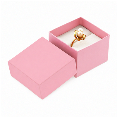pink ring box jewelry packaging DR-147P