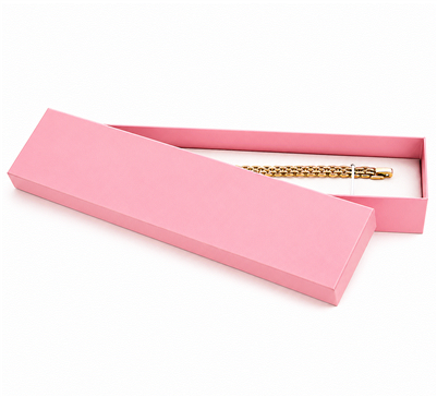 Pink Rigid Cardboard Jewelry Gift Box for Bracelets, Watches and Necklaces