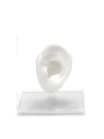 E-659(WH) White Silicone Ear Display â€“ Jewelry & Piercing Display Stand
