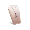 ED-2143-S50 Champagne Pink Leatherette Necklace and Pendant