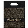 Black and Gold Thank You Resealable Jewelry Bags 9 x 9