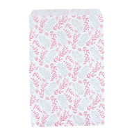 EN-8324-M95 Pink & Silver Vines/White Paper Gift Bag