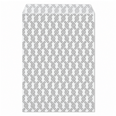EN-8736-SW  Paper gift bag (CHAINLINK)-Silver