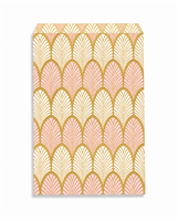 EN-9764-P51 Pink Leaf Merchandise Bag