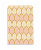 Pink Leaf Merchandise Bag 6 x 9 Paper Bag