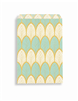 Blue Leaf Merchandise Bag 4 x 6 Paper Bag