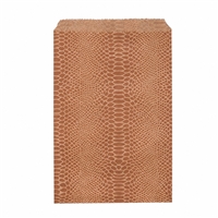 EN085 Paper Gift Bag - Kraft With Snake Print