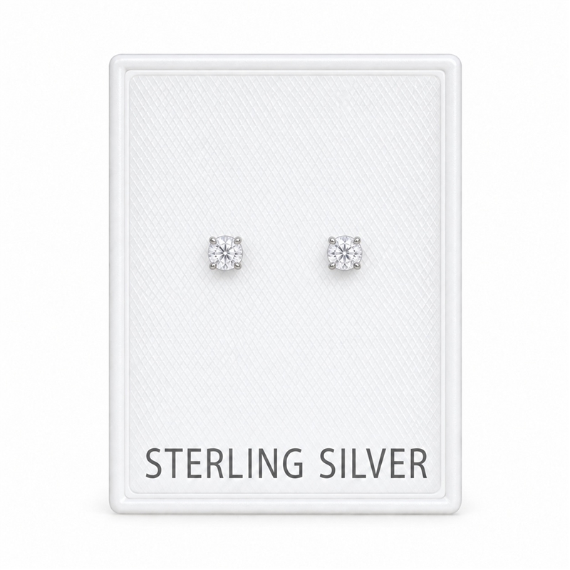 EP01-3 Sterling Silver Earring Puff Pad Pack of 100