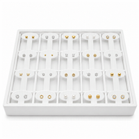 ET1215L/WH WHITE  EARRING DISPLAY STACKABLE TRAY