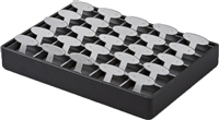 ET1226 - 87R  Stackable Short Earring Tree Stackable Trays - for 25 pairs