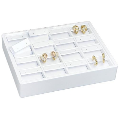 ET916L-WH Stackable Earring Tray