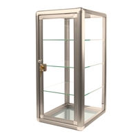 F-1302 Aluminum Glass Counter Case (Mirror Bottom)