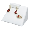 F8-18(WH) White Leatherette Earring/ Ring Display