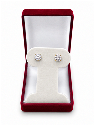 FB13 RD/ T-EARRING FLOCK BOX