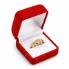 FQ3R(R) Red Flocked Square Ring Gift Box