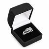 FQ3R BK Black Flocked Square Ring Gift Box