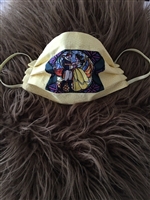 Home made Face Mask Beauty and the Beast Stain Glass.