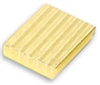 Large gold paper jewelry box with cotton insert for necklaces, bracelets, jewelry sets, watches, and gift packaging.