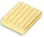 Large gold paper jewelry box with cotton insert for necklaces, bracelets, jewelry sets, watches, and gift packaging.