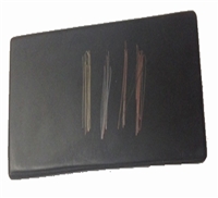 GT-34 Black Natural Obsidian Gold Testing Stone 2 x 3 Inches