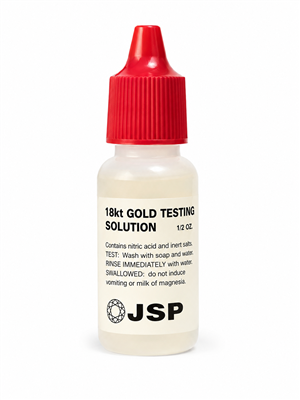 JSP 18KT Gold Testing Solution 1/2 oz Shatterproof Bottle