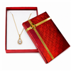 Hologram Necklace Gift Box in Assorted Colors with Gold Bow