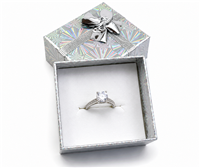 Assorted Holographic Ring Gift Boxes with Bows â€“ Pack of 48