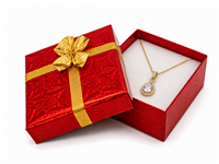 Hologram Utility Box in Assorted Colors with Gold Bow