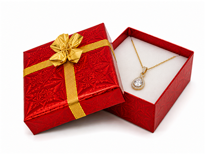 Hologram Utility Box in Assorted Colors with Gold Bow