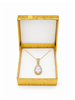 Hologram Pendant Box in Assorted Colors with Gold Bow