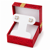 Assorted Holographic T-Earring & Pendant Gift Boxes with Metallic Bow and Ribbon