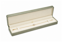 Premium Metallic Green Cream Leatherette Bracelet Box