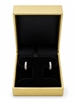 LC13-G Diana Gold Leatherette Earring T-Bar Box with Black Velvet Insert