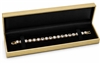 LD31-G Diana Gold Leatherette Bracelet Box with Black Velvet Interior
