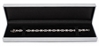 LD31-S Diana Silver Leatherette Bracelet Box with Black Velvet Interior
